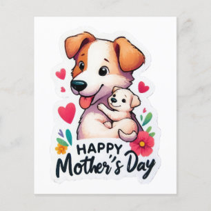 Lámina Mamá Día de la Madre Perro animal
