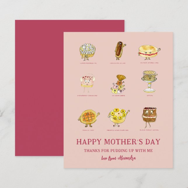 Lámina Mamá Gracias Por El Divertido Presupuesto Del Día  (Anverso / Reverso)