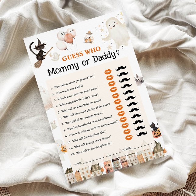 Lámina Mamá o papá, invitado de Halloween que juega (Subido por el creador)