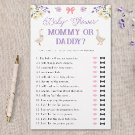 Lámina Mamá o papá Wildflowers Juego de Baby Shower en Ge