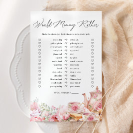 Lámina ¿Mamá preferiría un juego de Baby Shower de té flo