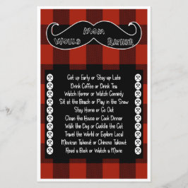 Lámina ¿Mamá preferiría un poco de Baby Shower Lumberjack