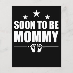 Lámina Mamá Pronto Anuncio de Embarazo Revelación Mamá