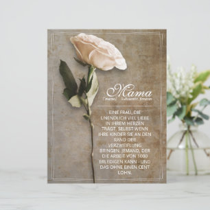 Lámina Mamá - simplemente insustituible - vintage