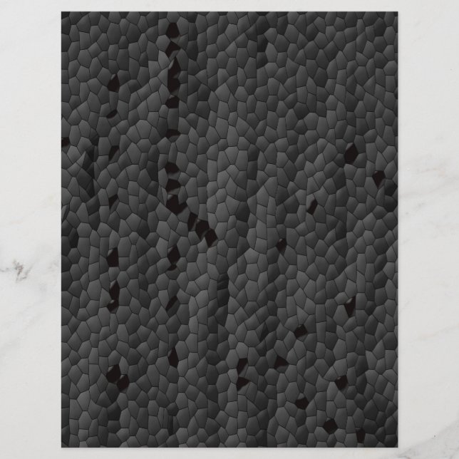 Lámina Mamba negra ilustrada, arte (Anverso)