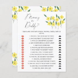 Lámina Mami de flores silvestres o papá juego de ducha de