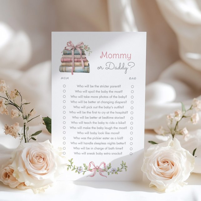 Lámina Mami o papi Pink Bow juego del libro de cuentos (Subido por el creador)