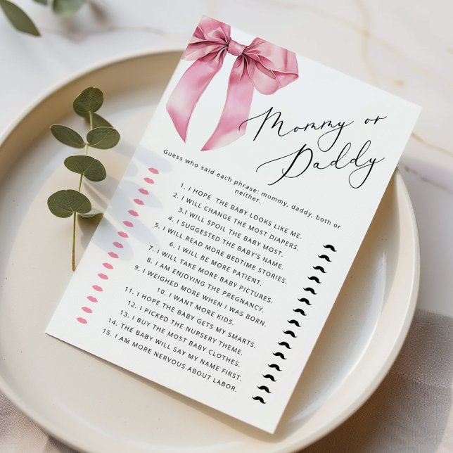 Lámina Mami o papi Rosa Adivina quién juega (Subido por el creador)