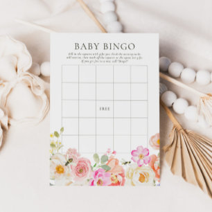 Lámina Mami to Bee Juego de Bingo Floral Watercolor Beb