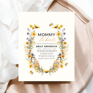 Lámina Mami to Bee Wildflower Género Baby Shower neutral