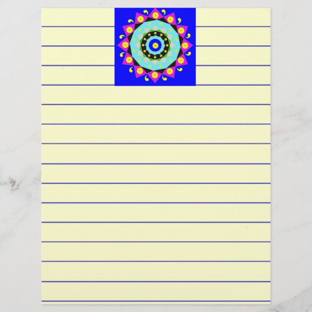 Lámina Mandala: Decorativa historia (Anverso)
