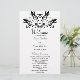 Lámina Mandalá Floral Negro