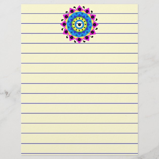 Lámina Mandala Stationery (Anverso)