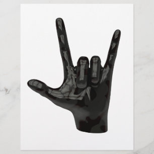 Lámina mano de cuernos del diablo
