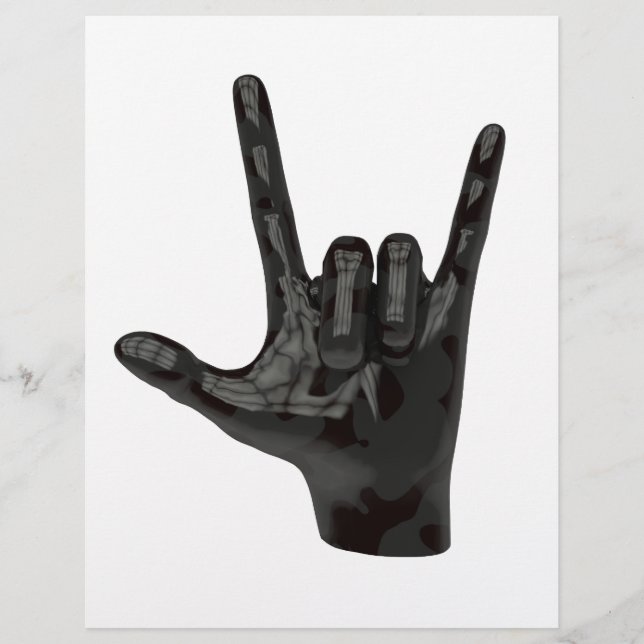 Lámina mano de cuernos del diablo (Anverso)