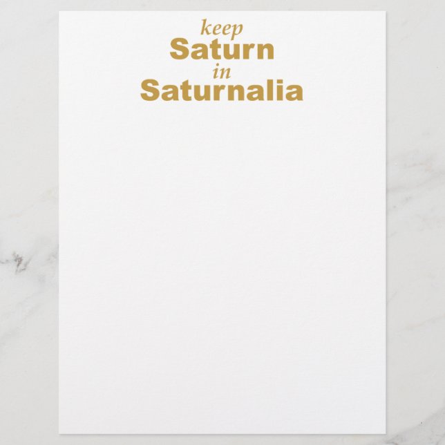 Lámina Mantenga a Saturno en Saturnalia (Anverso)