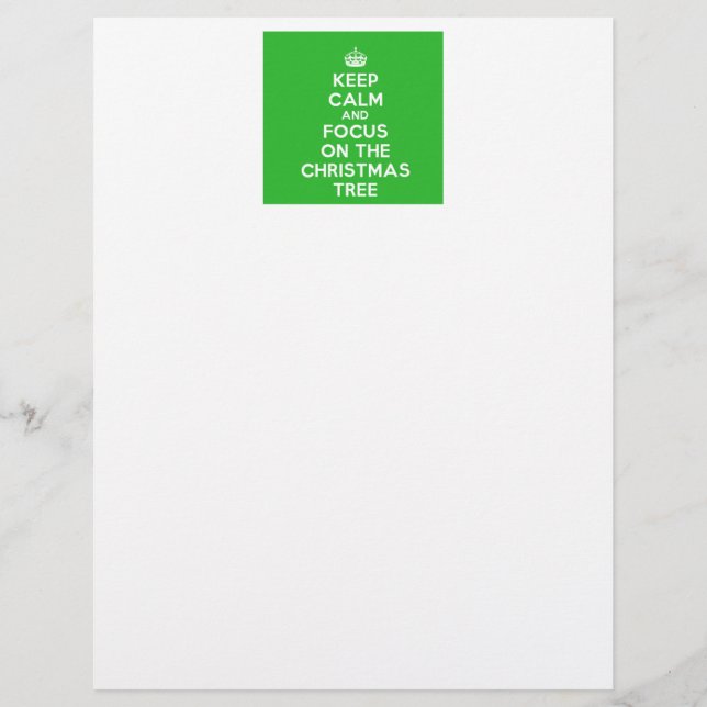 Lámina Mantengan la calma y concéntrate en el árbol de Na (Anverso)