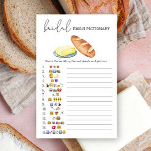 Lámina Mantequilla juntos - emoji de ducha de novia