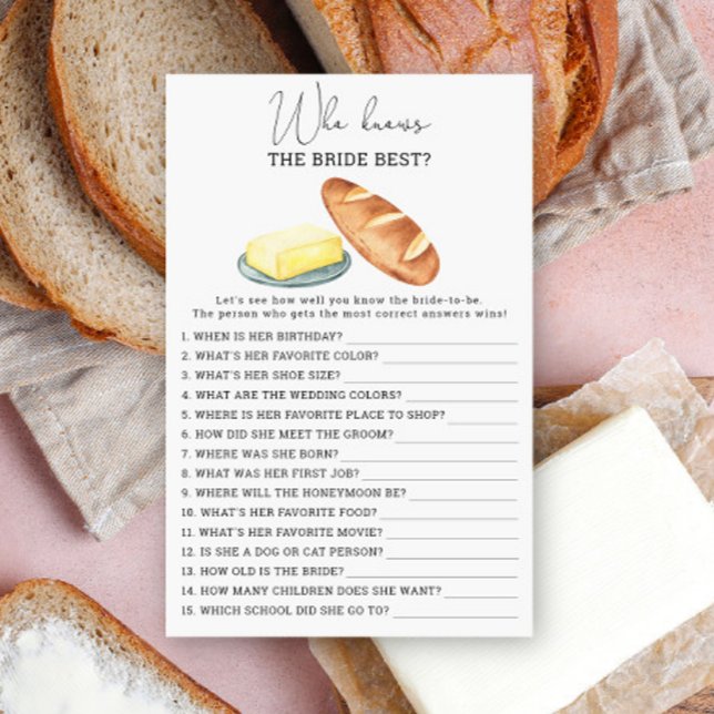 Lámina Mantequilla juntos - Quién conoce el mejor juego d (Subido por el creador)