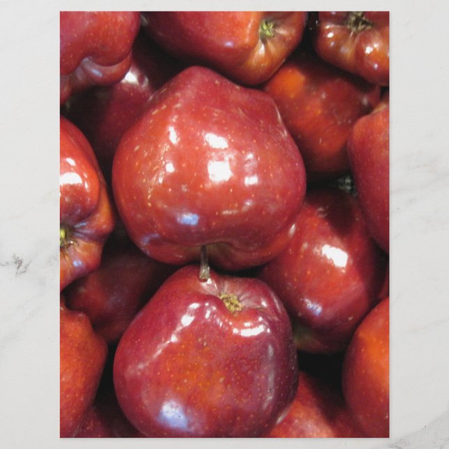 Lámina Manzanas rojas oscuras (Anverso)