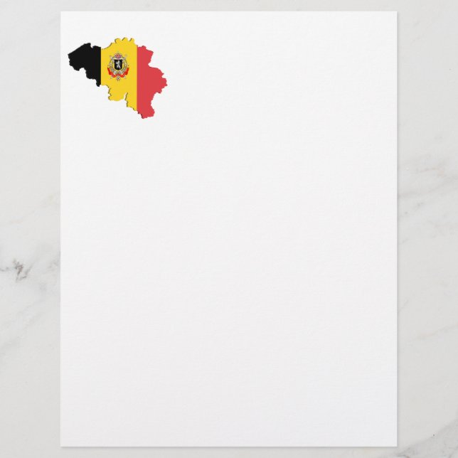 Lámina Mapa de Bélgica (Anverso)