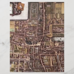 Lámina Mapa de la ciudad de Réplica de La Haya 1649