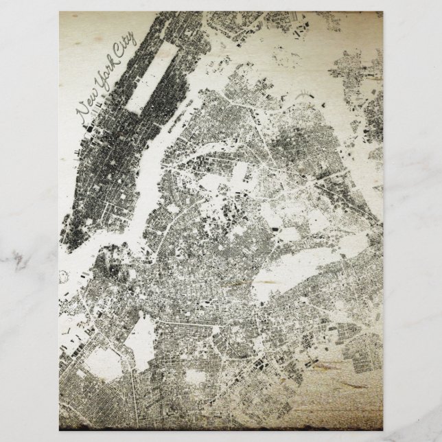 Lámina Mapa de las calles y edificios de la ciudad de Nue (Anverso)