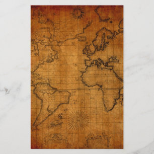 Lámina Mapa del Mundo Antiguo