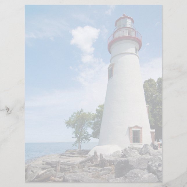 Lámina Marblehead Lighthouse Letterhead (Anverso)