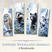 Marcadores de animales de Woodland, conjunto de 4,