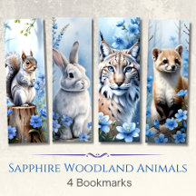 Marcadores de animales de Woodland, Set de 4, Bunn