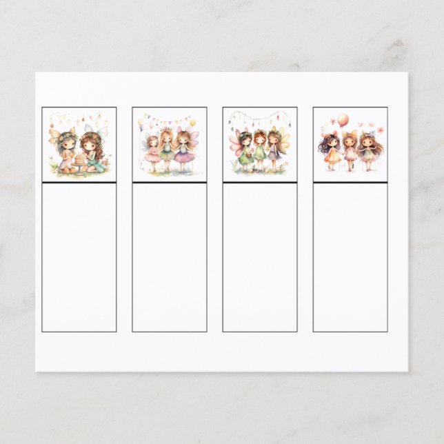 Lámina Marcadores de hadas Set 2 (Anverso)