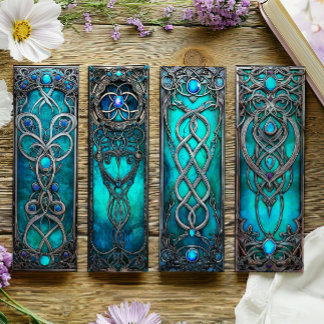 Lámina Marcadores irlandeses, marcadores celtas de plata