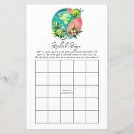 Lámina Marcas de cal, coral y turquesa y bingo de madurez