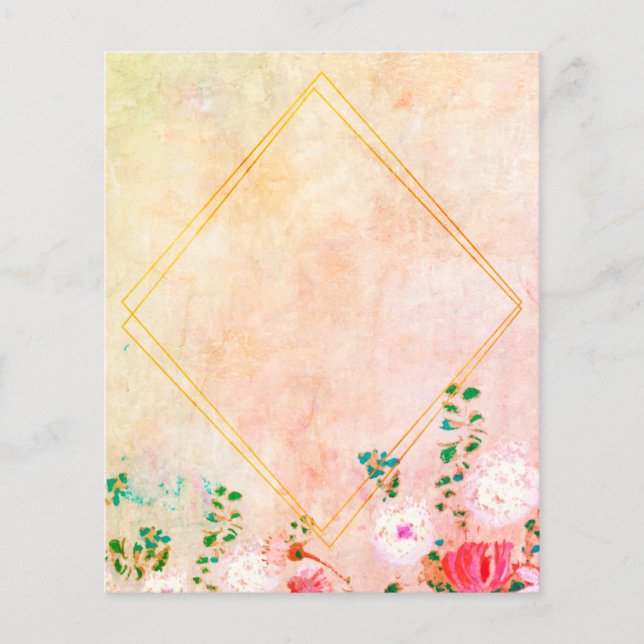 Lámina Marco de diamante floral (Anverso)