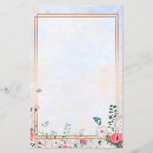 Lámina Marco floral (Anverso)