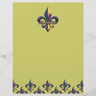 Lámina Mardi Gras Bead Fleur de lis 2