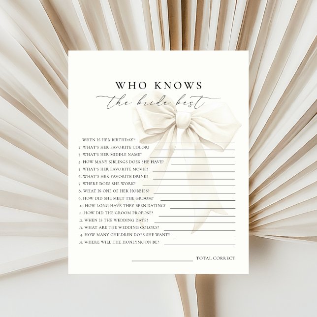 Lámina Marfil White Bow que conoce el mejor juego de novi (Subido por el creador)