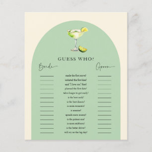 Lámina Margs and Matrimony Bridal Shower adivina quién ju