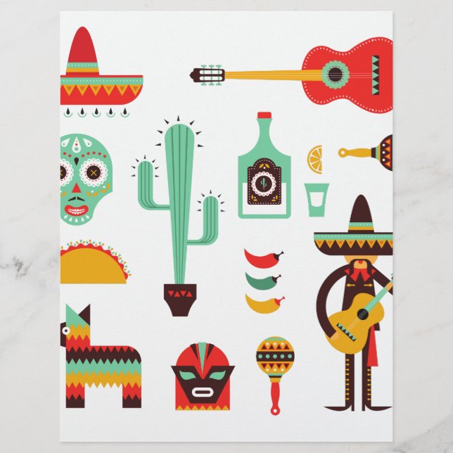 Lámina mariachi mexicano (Anverso)