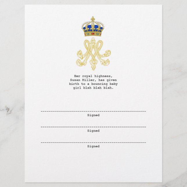 Lámina Marie Antoinette Monograma (Anverso)