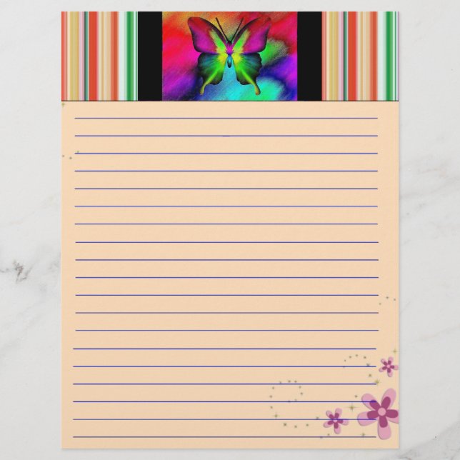 Lámina Mariposa (Anverso)