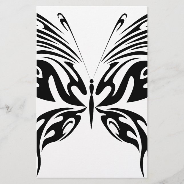 Lámina Mariposa abstracta (Anverso)