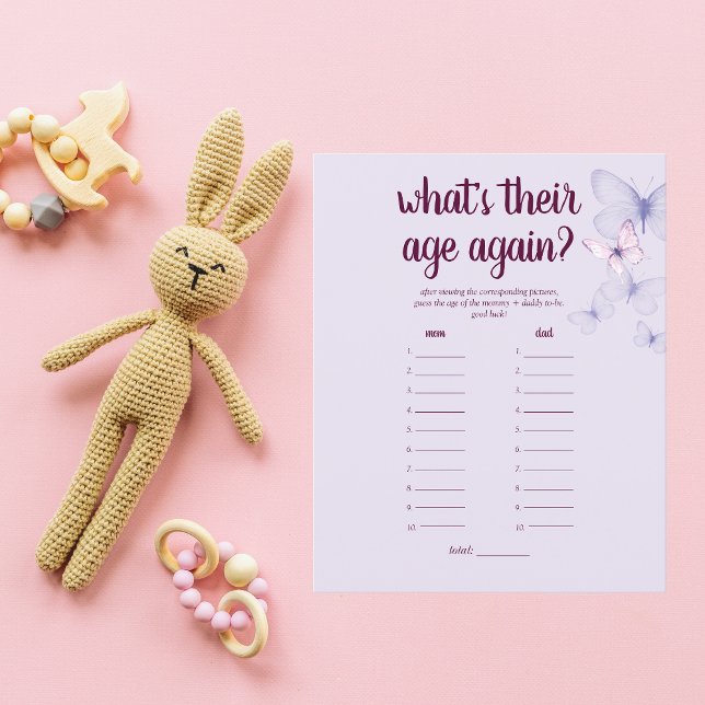 Lámina Mariposa besa juego de la era de Baby Shower | Mor (Subido por el creador)