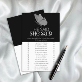 Lámina Mariposa Dijo que dijo que el juego de la ducha de