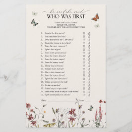 Lámina Mariposa Dijo Que Dijo Que El Juego De La Ducha De