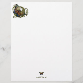 Lámina Mariposa monarca 8,5" x 11" Cabezal de letras