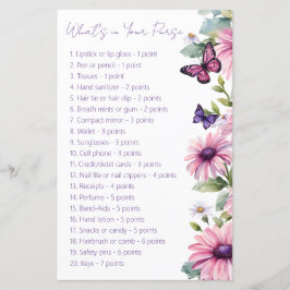 Lámina Mariposa novia ducha lo que hay en tu bolso