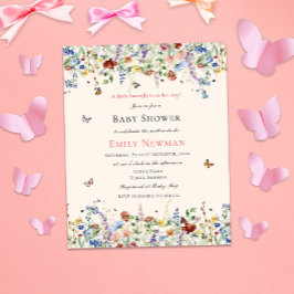 Lámina Mariposa Presupuestaria En Camino | Baby Shower fl