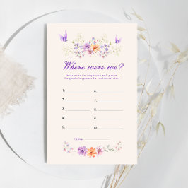 Lámina Mariposa Púrpura Donde Estábamos Los Juegos De La